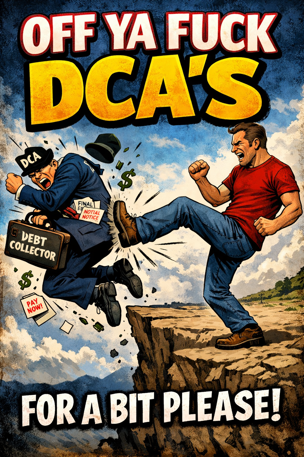 Booting a DCA in the butt off a cliff